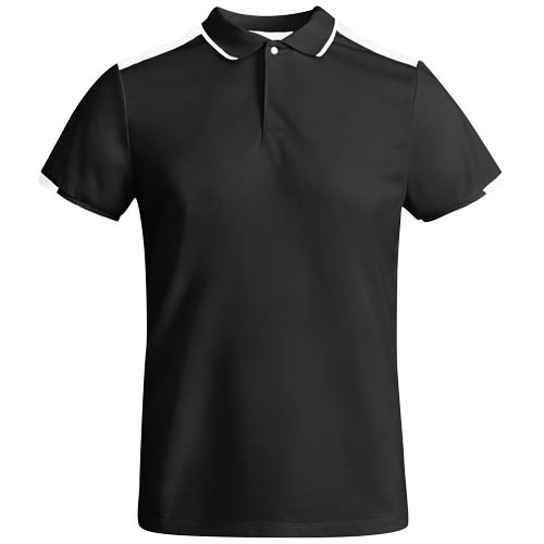 Polo sport pour homme à personnaliser Tamil ROLY noir / blanc
